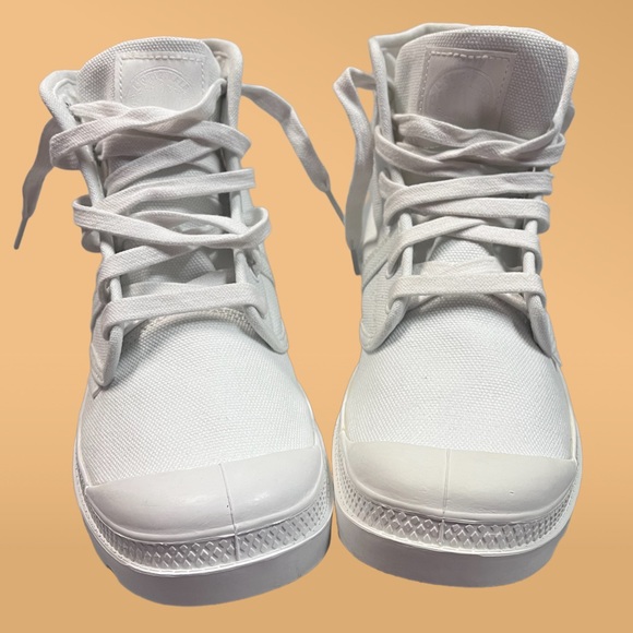 💥HP💥 NWOT Palladium PAMPA high top sneakers in white. Size men’s 8 👟 - Picture 7 of 14